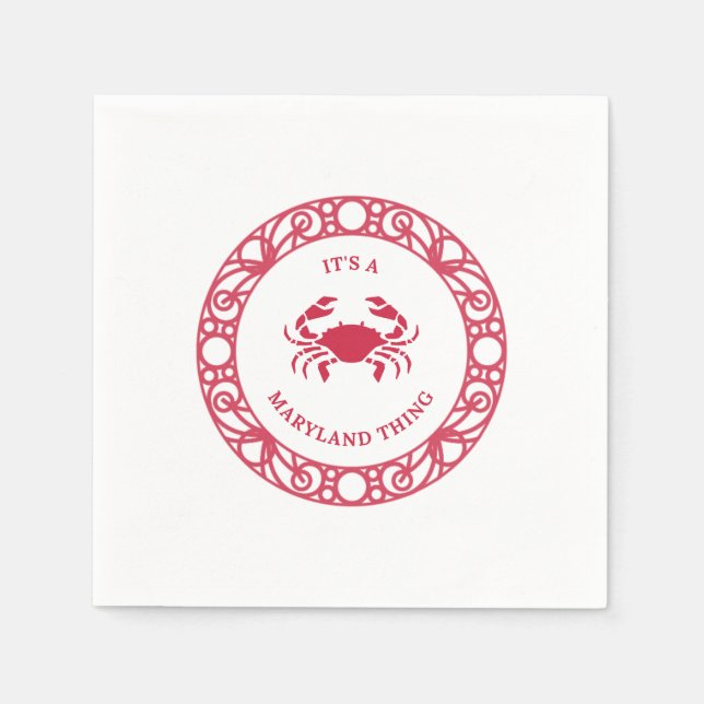 SERVILLETA DE PAPEL ES UNA COSA DE MARYLAND (CRABS) (Anverso)