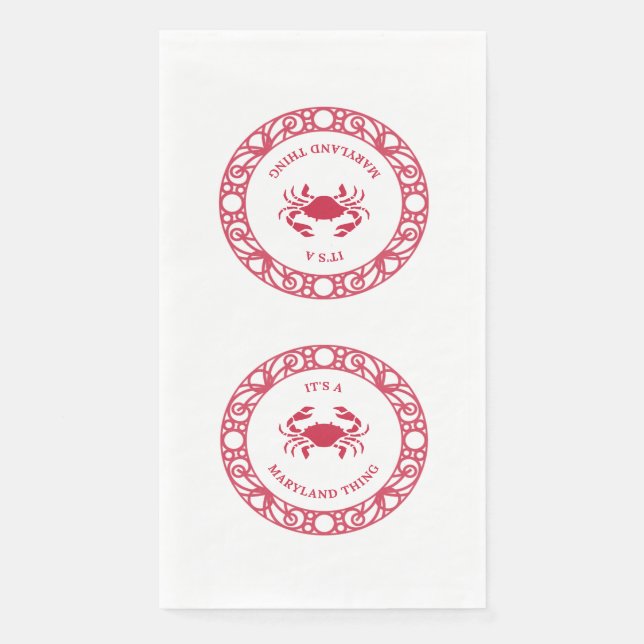 SERVILLETA DE PAPEL ES UNA COSA DE MARYLAND (CRABS) (Anverso)