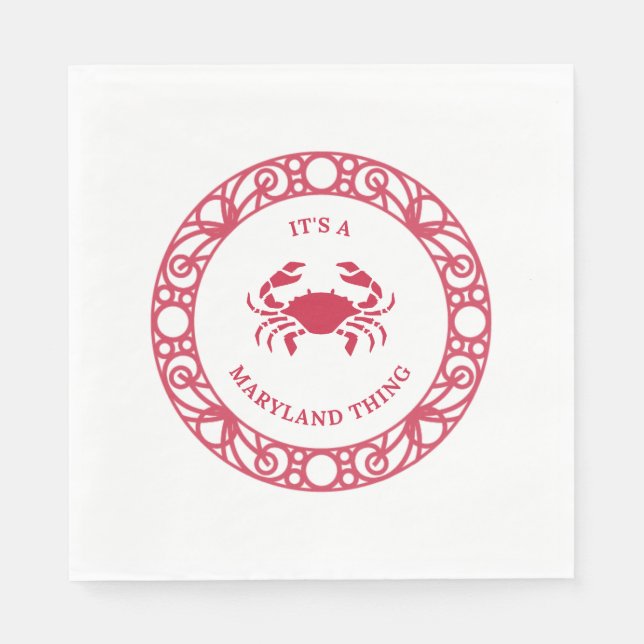SERVILLETA DE PAPEL ES UNA COSA DE MARYLAND (CRABS) (Anverso)