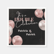 Es una doble celebración conjunta cumpleaños elega