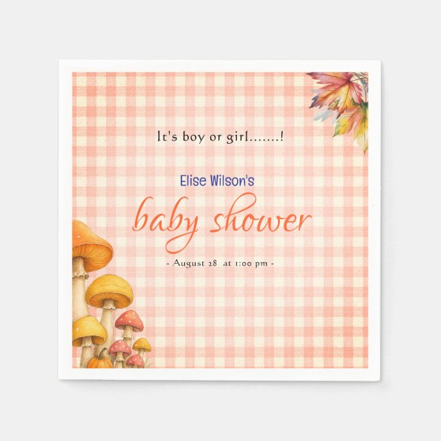 Servilleta De Papel Es una ducha de bebé de cuento de hadas para niños (Anverso)