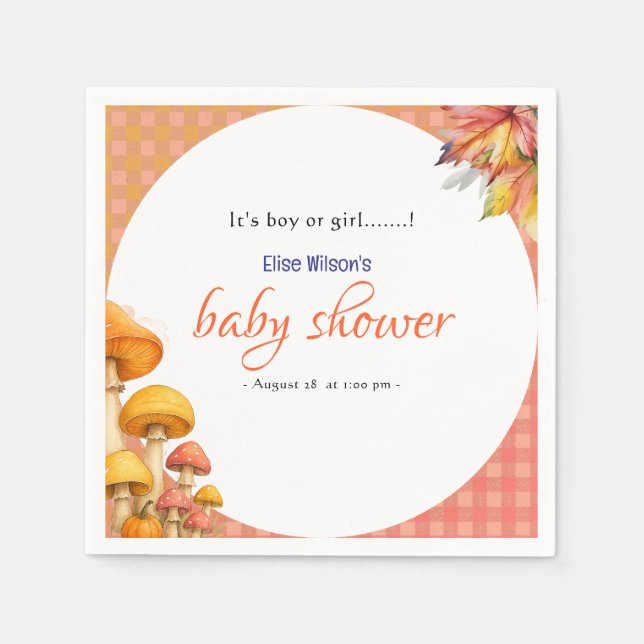 Servilleta De Papel Es una ducha de bebé de cuento de hadas para niños (Anverso)