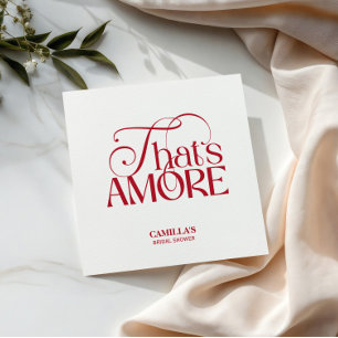 Servilleta De Papel Esa es la tipografía Amore Rojo para servilletas d