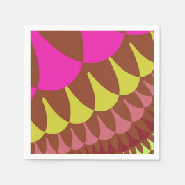 Servilleta De Papel Escala rosa y marrón