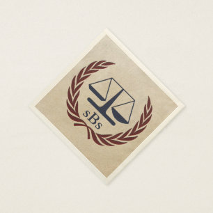 Servilleta De Papel Escalas de Justicia Regalos de Abogados Personaliz