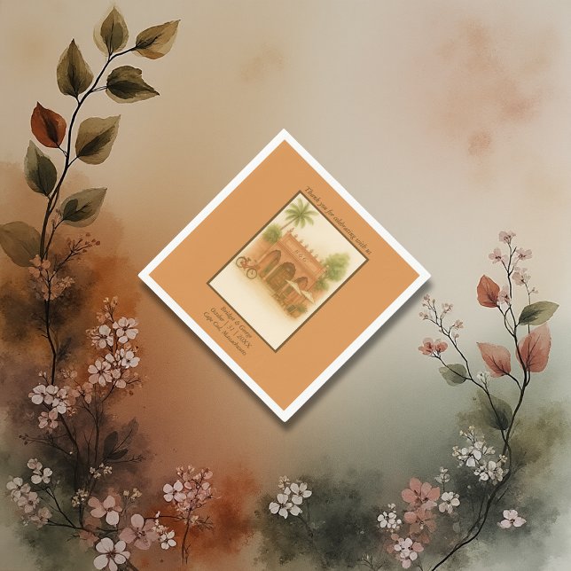 Servilleta De Papel Escapada de bodas en el patio de la India (Subido por el creador)