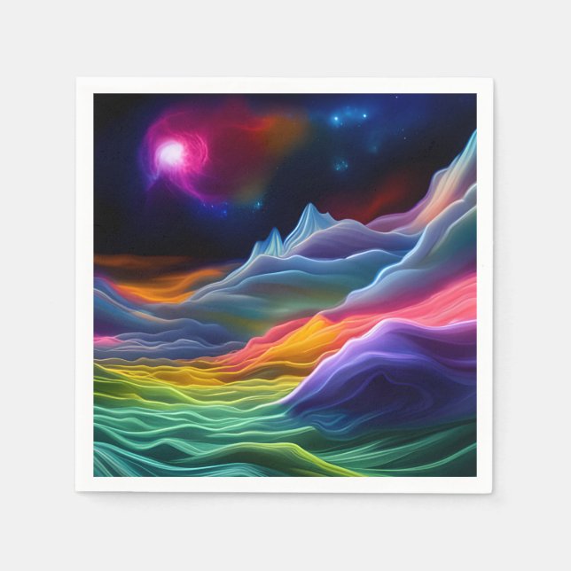 Servilleta De Papel Escape del espacio de fantasía (Anverso)