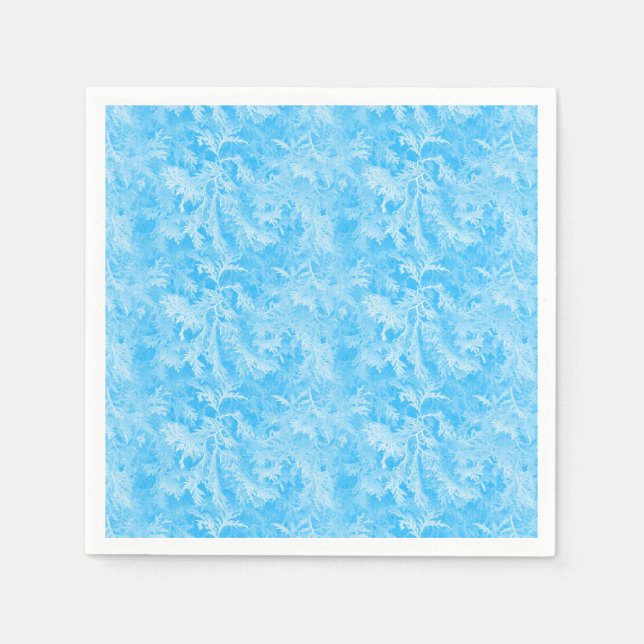 Servilleta De Papel Escarcha azul (Anverso)