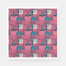 Escena de calabaza rosa oscuro Halloween