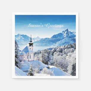 Servilleta De Papel Escena de invierno personalizada 