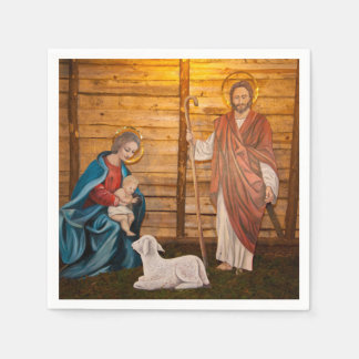 Servilleta De Papel Escena de la natividad
