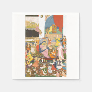 Servilleta De Papel Escena de la natividad al estilo indio