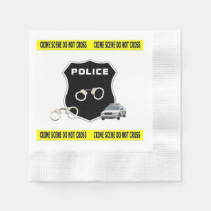 Servilleta De Papel Escena del crimen de la policía