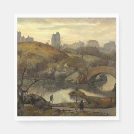 Servilleta De Papel Escena en Central Park (Nueva York, Nueva York, Es