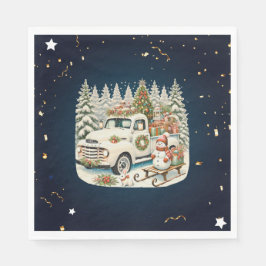 Servilleta De Papel Escenario único de Navidad