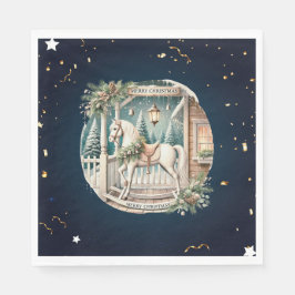 Servilleta De Papel Escenario único de Navidad