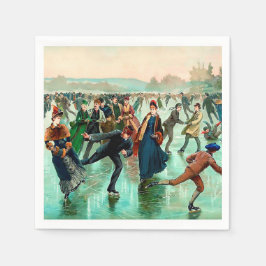 Servilleta De Papel Escenario victoriano de hielo vintage