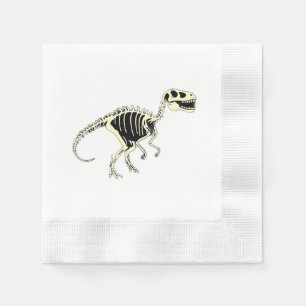 Servilleta De Papel Esclarecimiento de dinosaurio Personalizado brilla