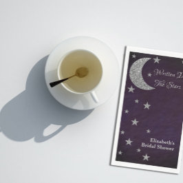 Servilleta De Papel Escrito En Stars Bridal Shower