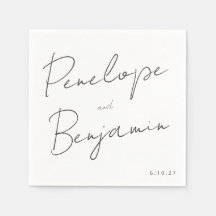 Escritura a mano de guiones modernos Boda blanco y