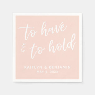 Servilleta De Papel Escritura a mano para tener y mantener Rubor rosa