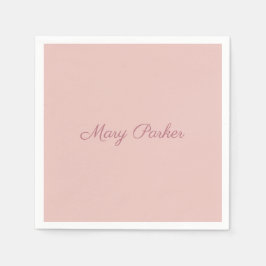 Servilleta De Papel Escritura a mano Rosa sin formato Gold Professiona