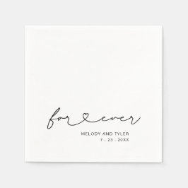 Servilleta De Papel Escritura simple para papel Boda de corazón para s