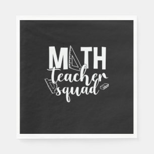 Servilleta De Papel Escuadrón de Maestros Maestros Maestros Math