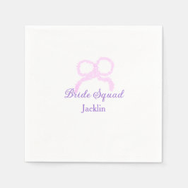 Servilleta De Papel Escuadrón de novias purpurina rosa estrella del ar