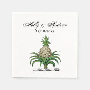 Servilleta De Papel Escudo de Armas Cresta Piña Heraldica Preppy