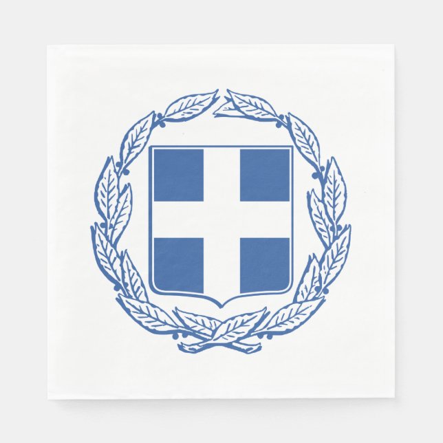 Servilleta De Papel Escudo de armas de Grecia (Anverso)
