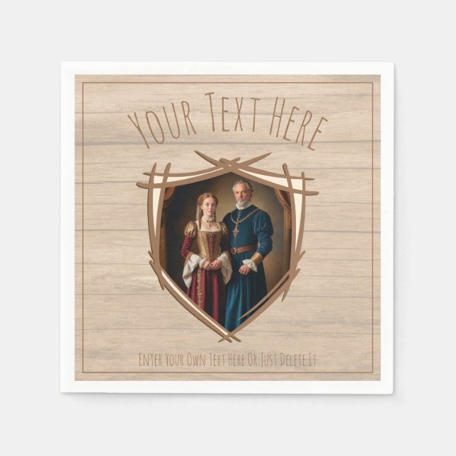 Servilleta De Papel Escudo de armas de Knight (Anverso)