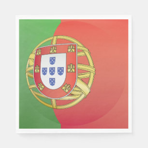 Servilleta De Papel Escudo de armas de la bandera de Portugal Cresta p