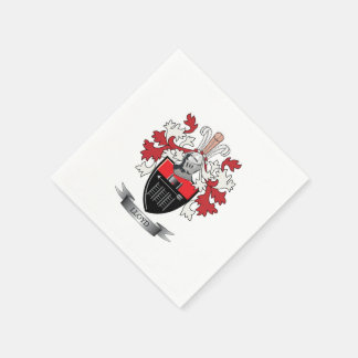 Servilleta De Papel Escudo de armas de la familia Lloyd Crest