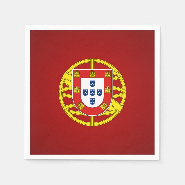 Servilleta De Papel Escudo de armas de Portugal (Anverso)