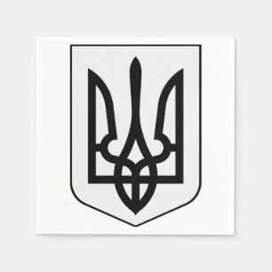Servilleta De Papel Escudo de armas de Ucrania