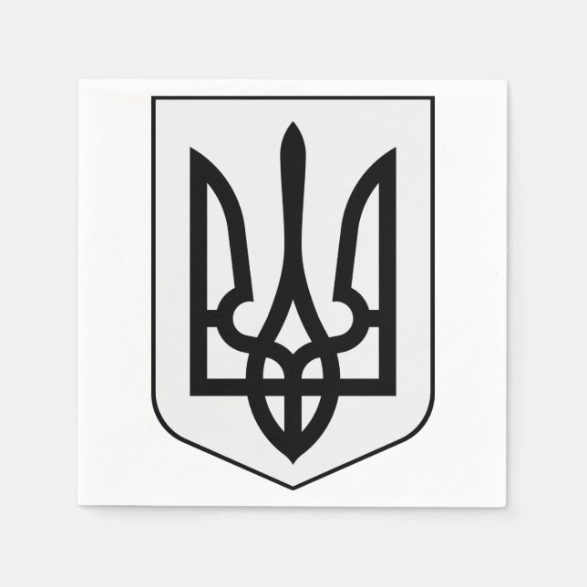 Servilleta De Papel Escudo de armas de Ucrania (Anverso)