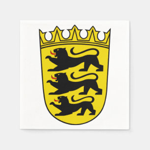 Servilleta De Papel Escudo de armas del estado alemán Baden-Wurttember