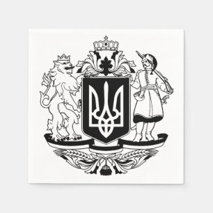 Servilleta De Papel Escudo de armas mayor de Ucrania