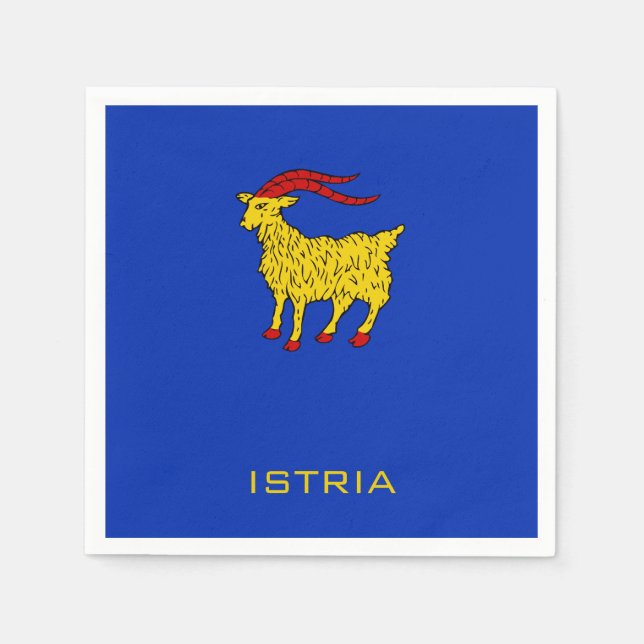 Servilleta De Papel Escudo de Istria Legado Adriático (Anverso)