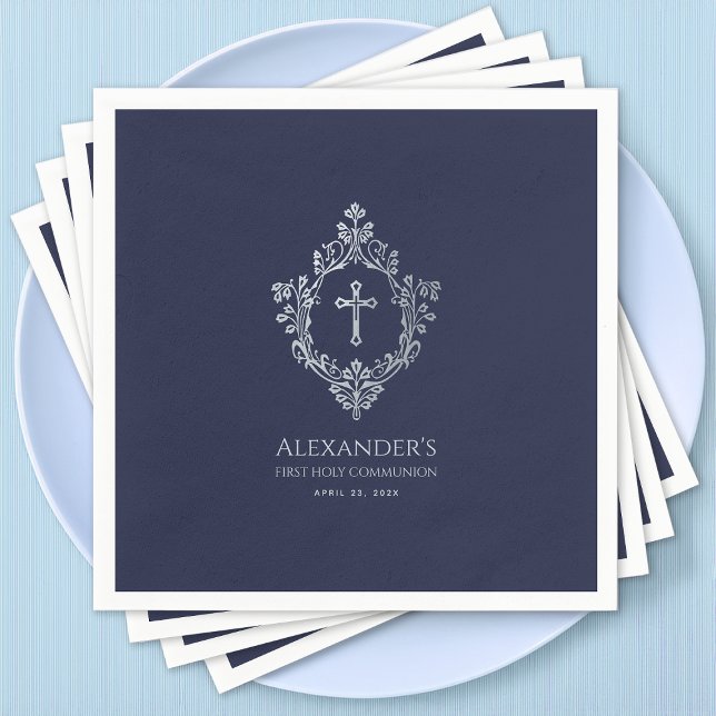 Servilleta De Papel Escudo de la cruz azul de la marina de la primera  (Subido por el creador)