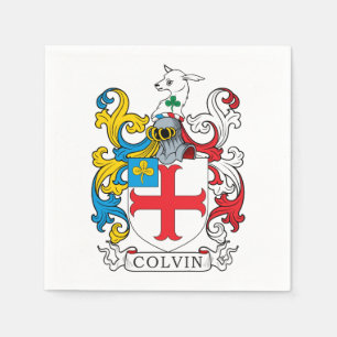 Servilleta De Papel Escudo de la familia de Colvin