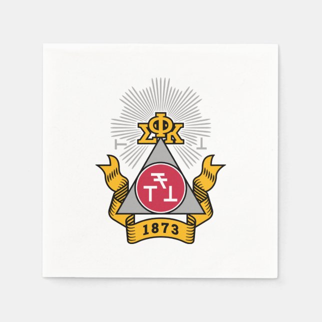 Servilleta De Papel Escudo de Phi Sigma Kappa (Anverso)