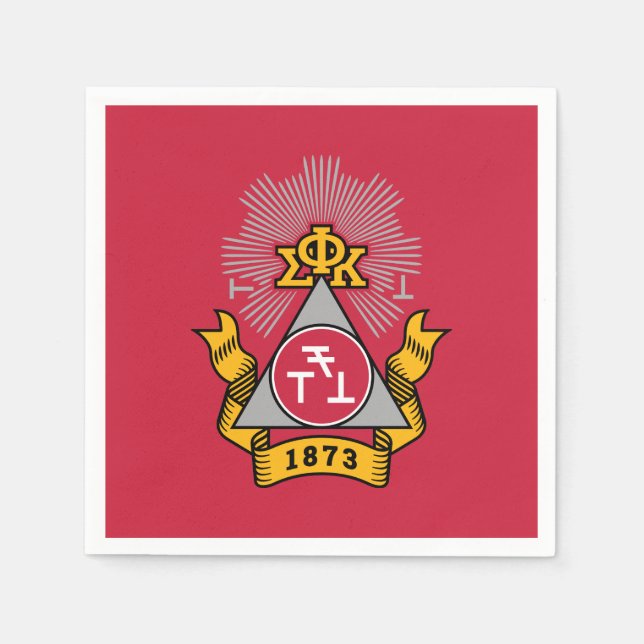 Servilleta De Papel Escudo de Phi Sigma Kappa (Anverso)