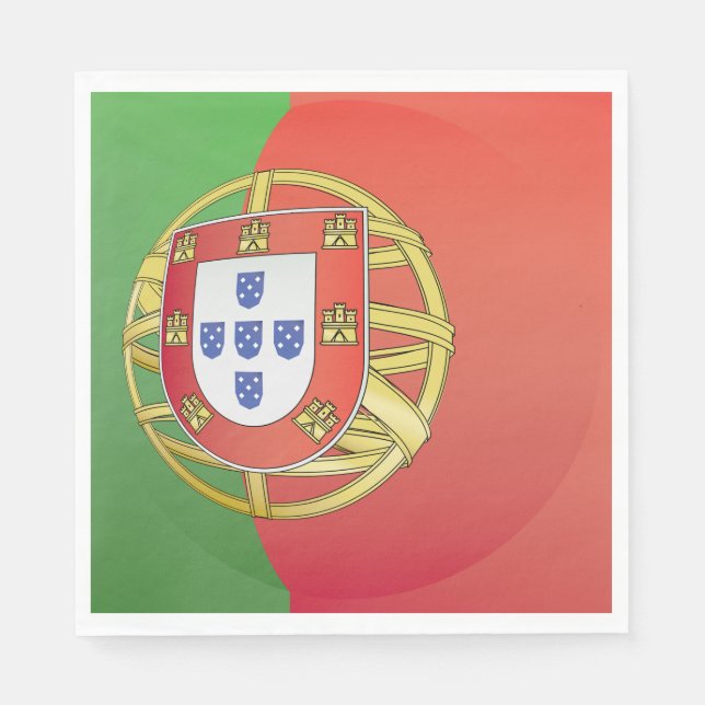 Servilleta De Papel Escudo de Portugal (Anverso)