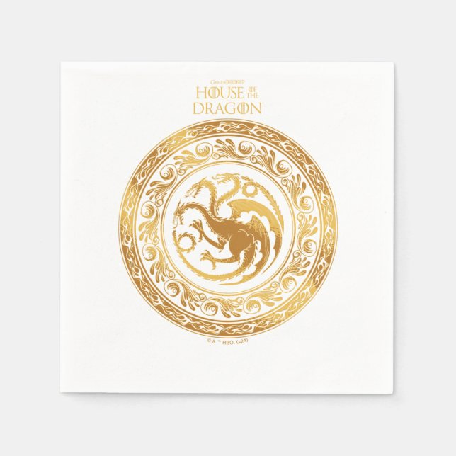Servilleta De Papel Escudo Golden Targaryen (Anverso)