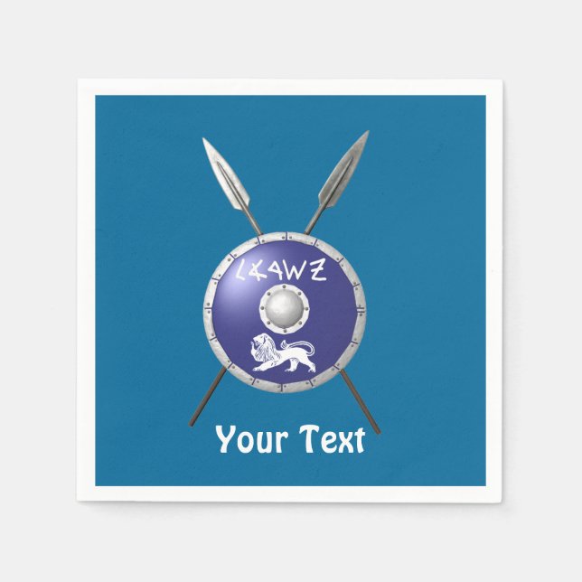 Servilleta De Papel Escudo Macabee Y Spears (Anverso)