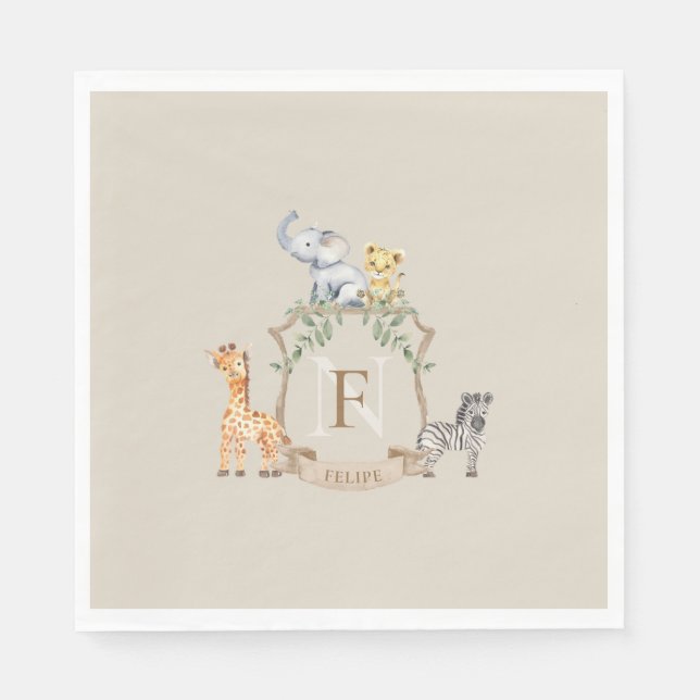 Servilleta De Papel Escudo Safari (Anverso)