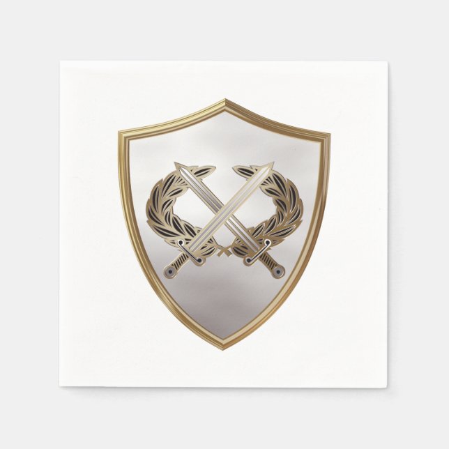 Servilleta De Papel Escudo y espadas (Anverso)