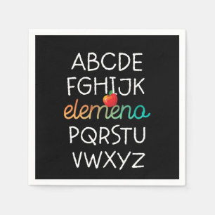 Servilleta De Papel Escuela infantil Elemeno Alphabet Preschool